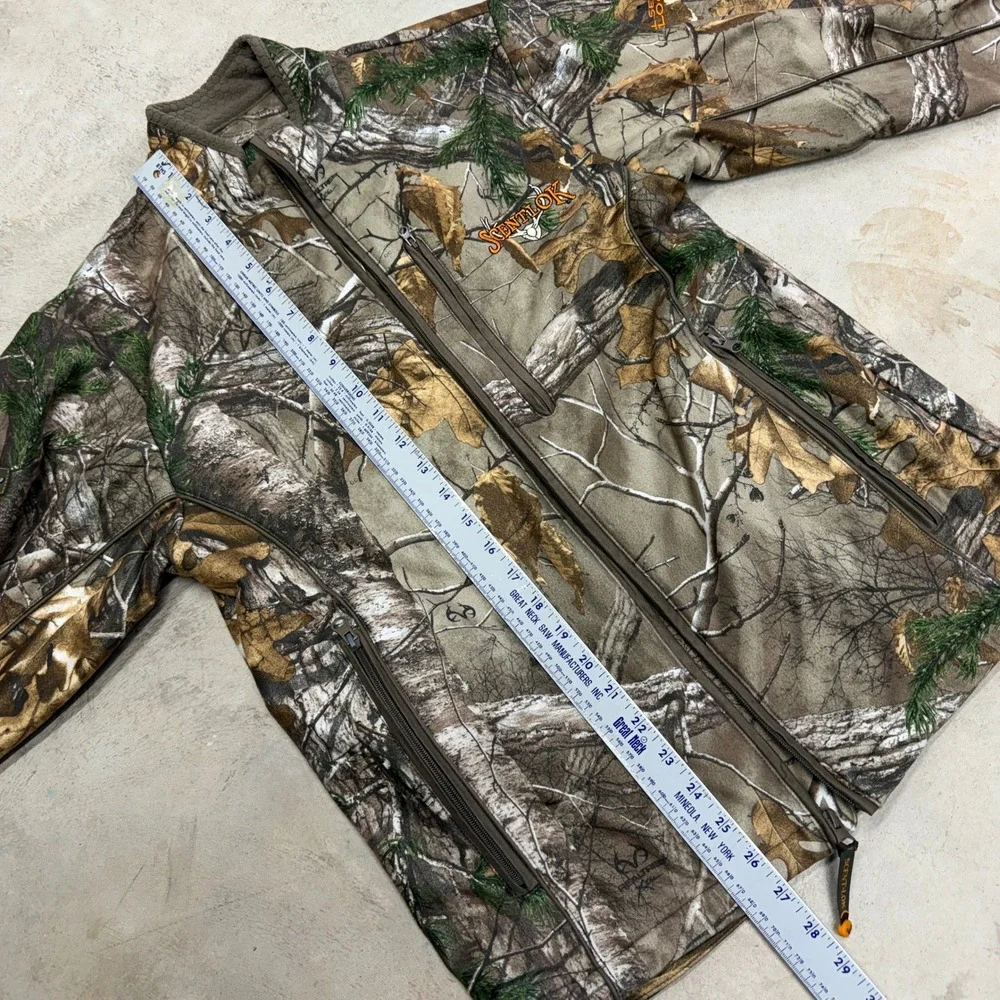Scentlok Camo Realtree Fleece Jacket Full Zip Hunting Outdoor Men‎ Medium